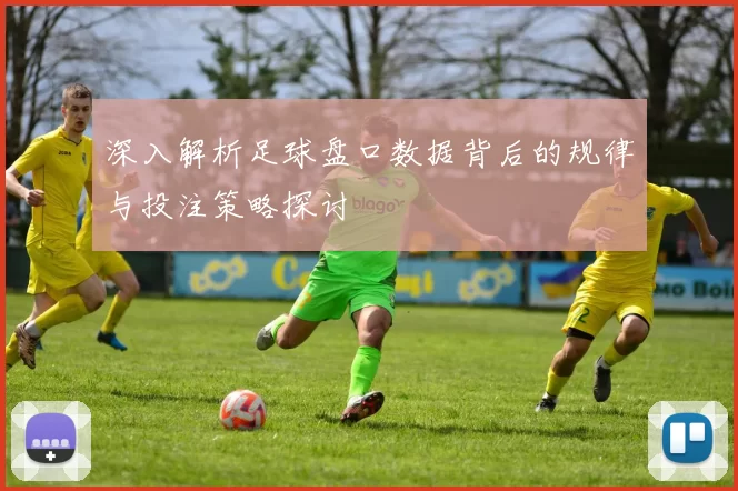 深入解析足球盘口数据背后的规律与投注策略探讨